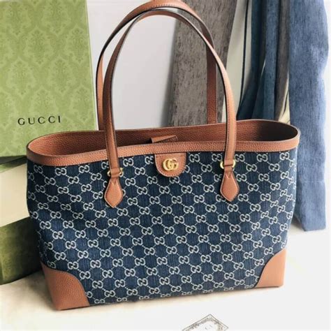 gucci medium ophidia tote|Gucci medium tote black denim.